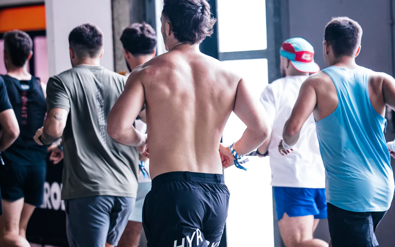 Coureurs à l'entraînement