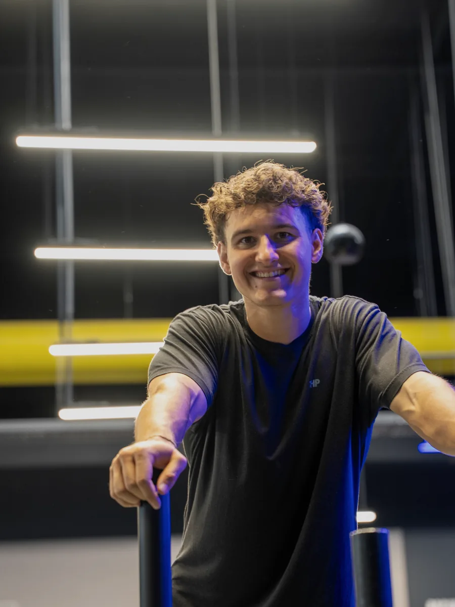 Titouan, souriant à l'entraînement